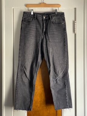 Allsaints Rali Straight Leg Jean in Washed Black